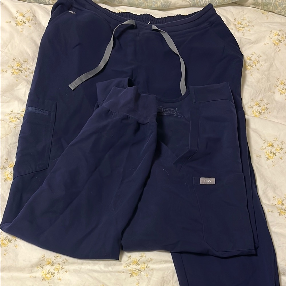 Figs joggers and one pocket top